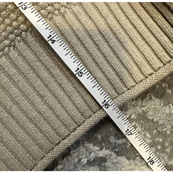 Free People Beach Chunky Cropped Sweater‎ Beige Long Sleeve Mock Neck XS - Picture 8 of 8